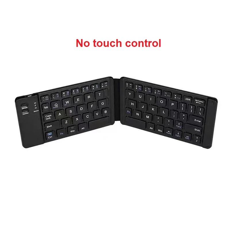 Teclado plegable inalámbrico Bluetooth 2 Pliegues