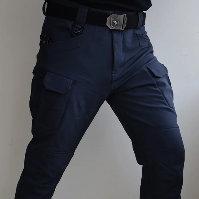 Pantalon Tactico Militar Cargo IX9 (Negro, S)