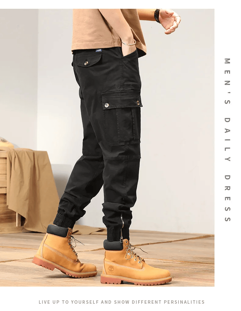 Pantalon Street Wear Jogger (Negro, 32)
