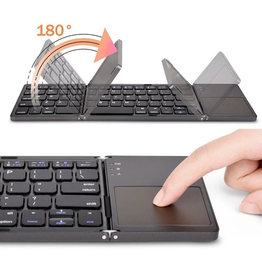 Teclado Plegable Bluetooth con Panel Tactil